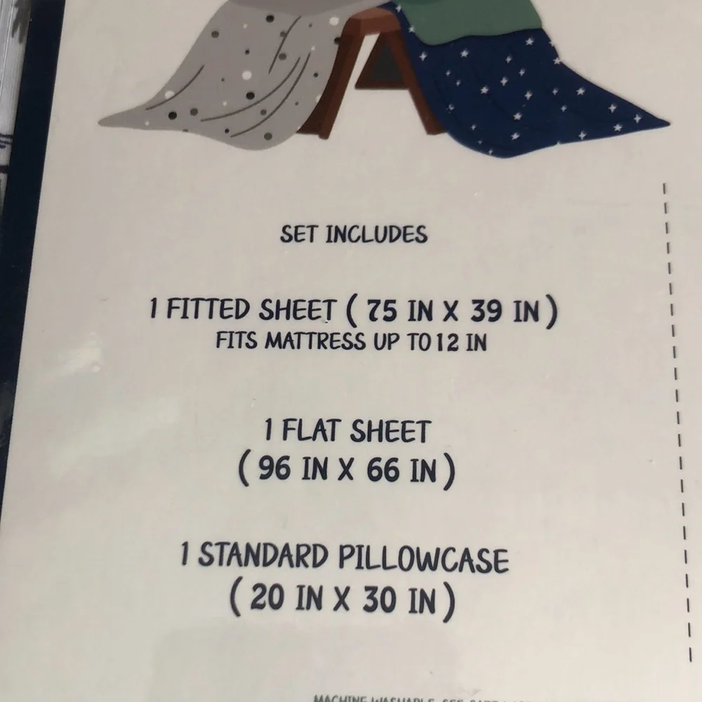 Leo's Fort TWIN Dinosaur 3-Piece Sheet Set